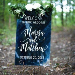 Custom Acrylic Wedding Welcome Sign